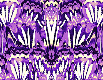 Menagerie of Purple - Pattern