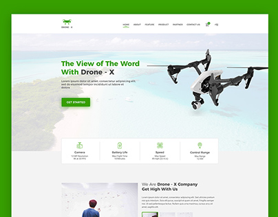 Drone X - Product Landing Page