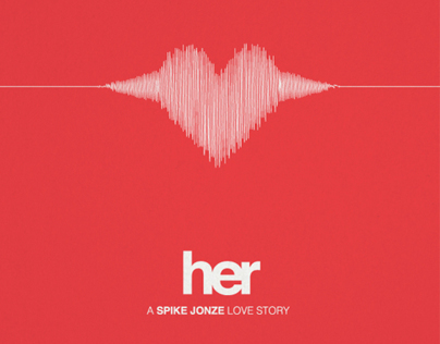 "Her" minimalist movie poster