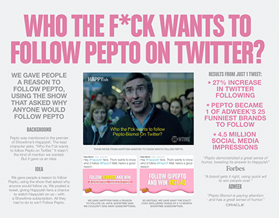 Who The F*ck Wants To Follow Pepto On Twitter?
