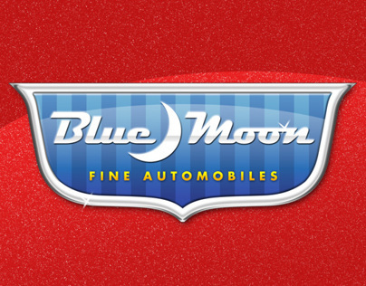 Blue Moon Autos Logo Design