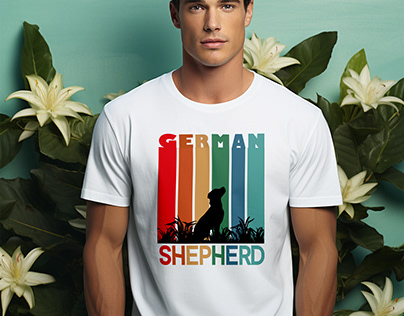 German Shepherd T-Shirt Design