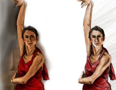 the dancer - digital drawing