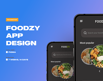 foodzy app design