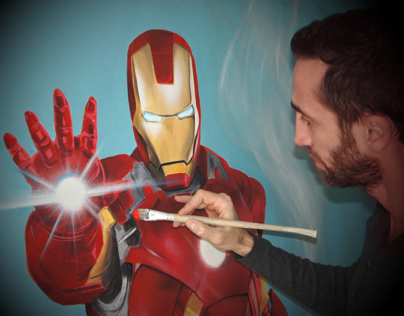 Iron Man Painting-Step By Step 380m /210m
