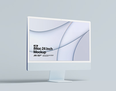 Free 2021 iMac 24 Inch Mockup ❤️