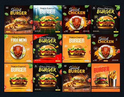 Food social media Post design | Burger