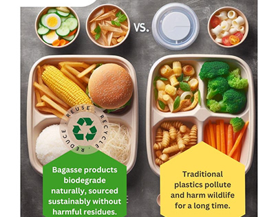 A Comparison of Bagasse vs. Plastics