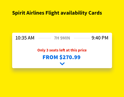 Airline Flight Availability Cards