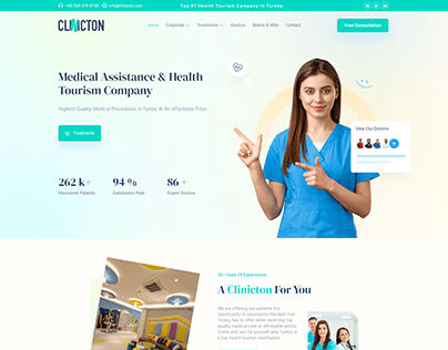 Clinicton Sağlık Turizmi Web Sitesi