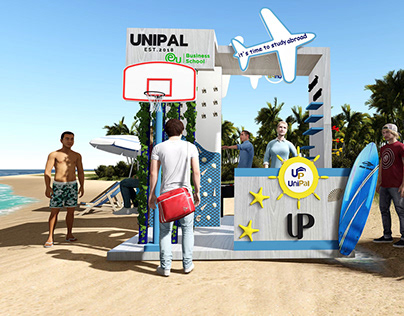 UNIPAL BOOTH On the beach in the North Coast, Egypt