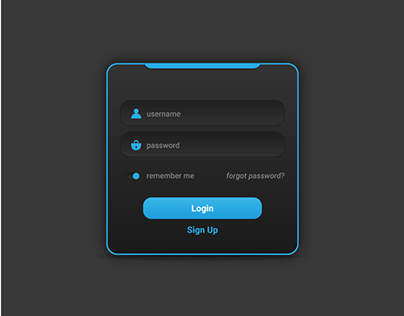Simple Login Forms.