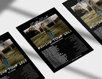 Project thumbnail - 'Rewind' World Tour Poster Design