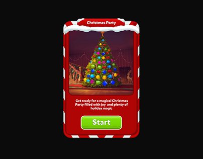 Christmas Popup Game UI Art