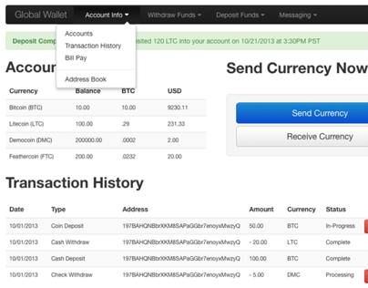 Crypto-Currency Payment Gateway UI/UX
