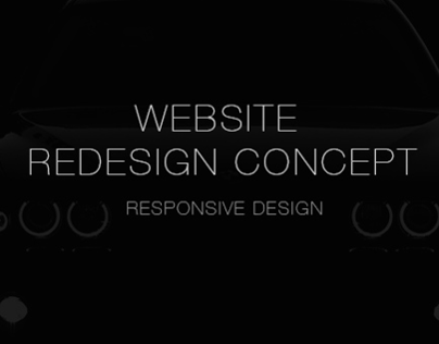 WEBSITE  REDESIGN CONCEPT - Responsive Design