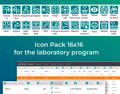 Icon Pack for the laboratory program