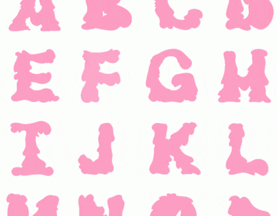 Animated Typeface: Jiggle