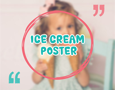 Ice cream poster