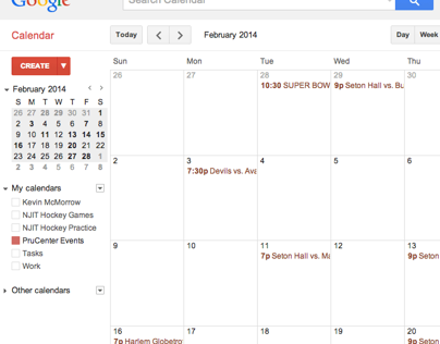 Prudential Center Events Google Calendar