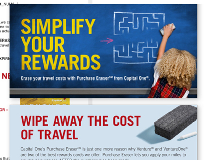 Rewards Card Email and Brochure