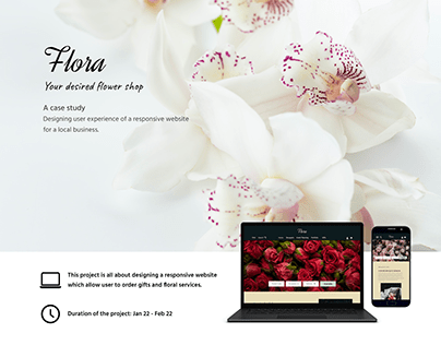 Responsive website design for a Flower Shop