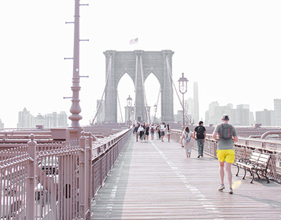 Gold Rose Brooklyn Bridge