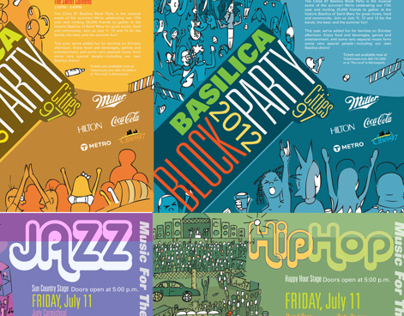 Basilica Block Party Posters