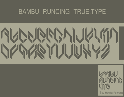 Bambu Runcing Font 1.0 lite