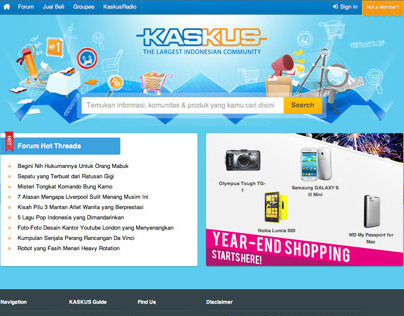 welcome page kaskus