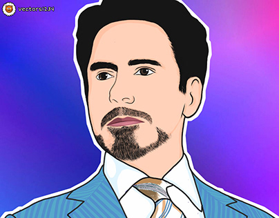 Tony Stark vector illustration
