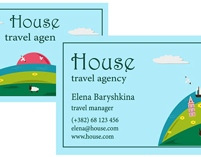 Business cards Travel agency