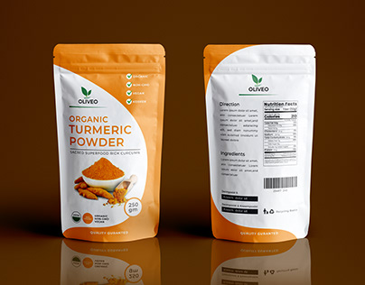 Turmeric Pouch Packaging Design