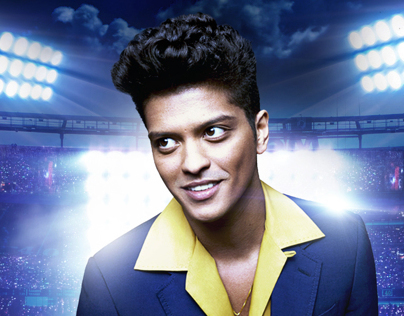 Bruno Mars - Super Bowl 48th Halftime Show Promo Poster