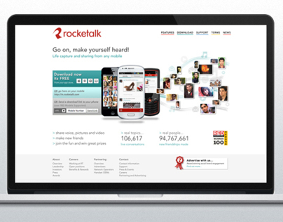 Rocketalk corporate website