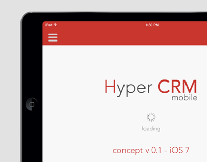 CONCEPT Hyper CRM for iPad & iOS7