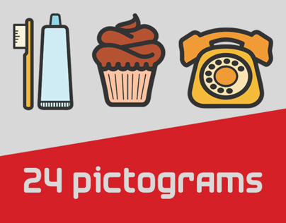 24 Pictograms Set - Free Download