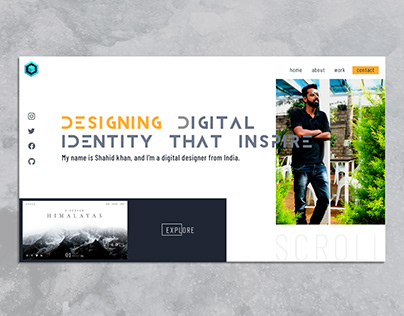 Simplicity in Style: UI Design for Designer's Portfolio