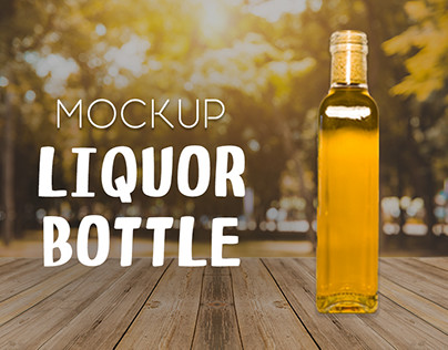 Liquor Bottle - Free PSD Mockup