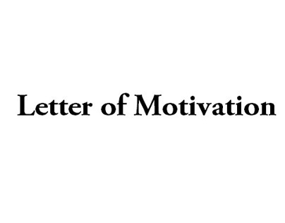 letter of motivation (Transportation Design)