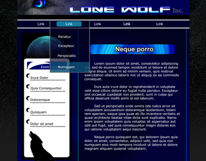 Wolf Themed Site