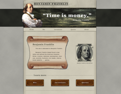 Benjamin Franklin Homepage