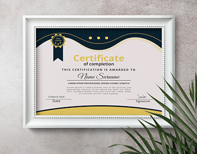 Certificate Card Design