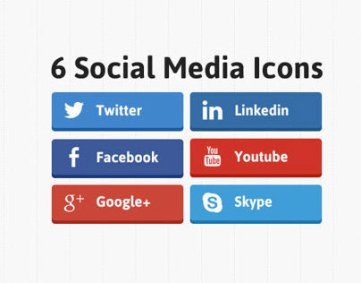 6 Social Media Icons