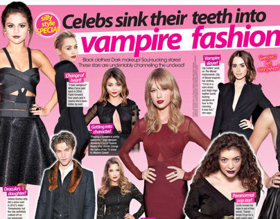 Vampire Teen Fashion Layout
