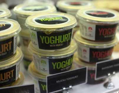 Gloria Jeans Yoghurt and Smoothie Label Design