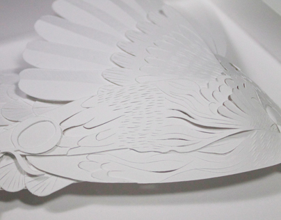Hummingbird Paper Sculpture