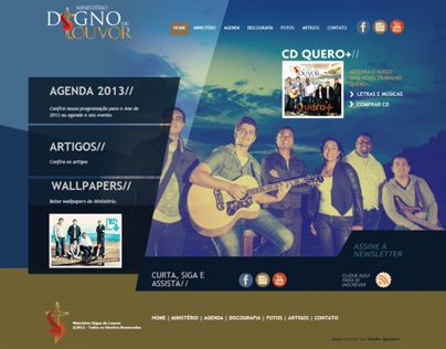 Web Site Ministério de música Digno de Louvor