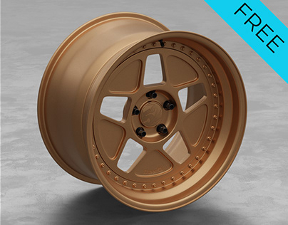 FREE: fifteen52 Tarmac R43 Hoonicorn Rim/Wheel 3D Model