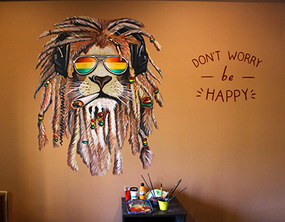 Hippie lion "Leo cinema rooms" project
